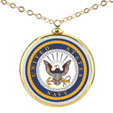 US Navy Necklace, Military Necklace, Navy Military Pendant, Anniversary Gift, Navy Gift, Veteran Gift