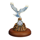 US Navy Eagle Figurine, Glass Navy Veterans Gift, Handcrafted Military Figurine, Navy Gift for Veterans, Father's Day Gift, Home Decoration