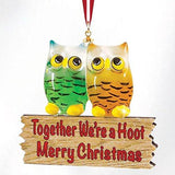 Owls Christmas Ornaments, Glass Christmas Tree Decor, Owl Home Decor, Holiday Tree Decor, Christmas Gift for Her