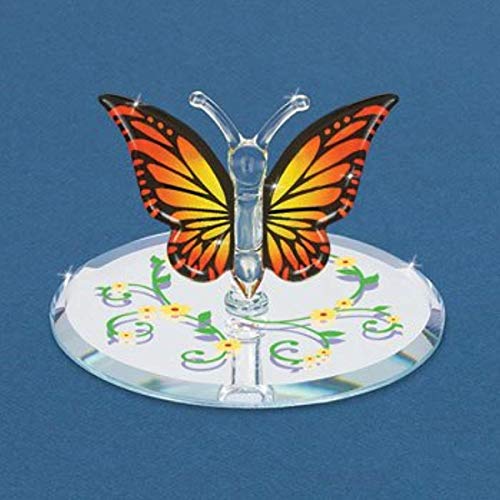 Glass Baron Monarch Butterfly Miniature Handcrafted Figurine