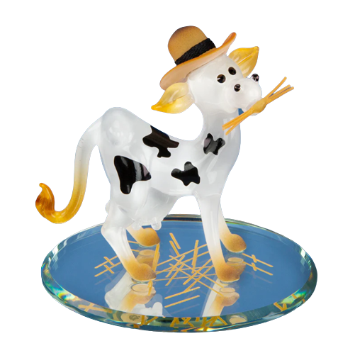 Handcrafted White Cow, Little Barn Yard Cow, Room Décor, Farmhouse Décor, Farm Gifts