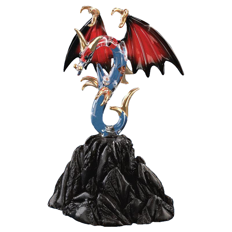 Crystals Dragon Figurine, Fantasy Decoration Collectible Figurines, Home Decor Holiday Gifts for Him/Her