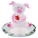 Cute Pig Figurine, Handmade Pink Pig Decoration Art Couple Valentine Gift Home Decor