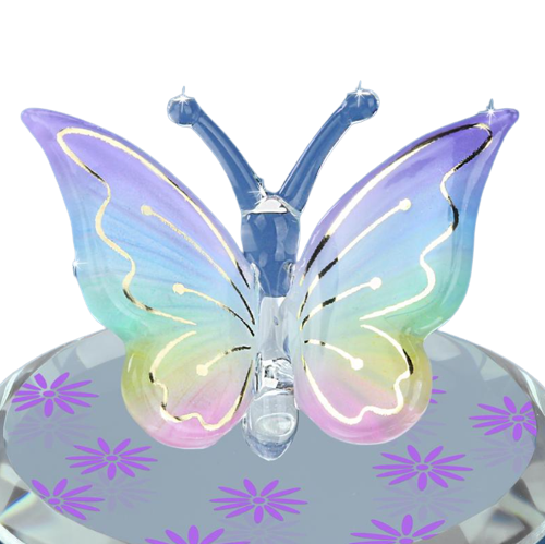 Crystal Butterfly, Handcrafted Butterfly Figurine, Home Decor Christmas, Mother's Day Gift