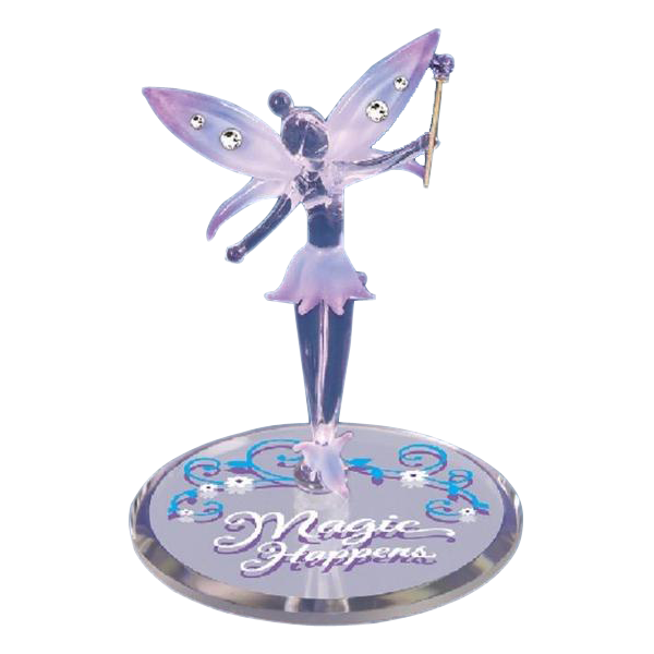 Glass Baron Fairy Magic Happens Figurine with Crystal Accents