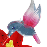 Hummingbirds & Lily Figurines, Handmade Glass Figurine, Christmas Gift, Mothers Day Gift Ideas, Home Décor