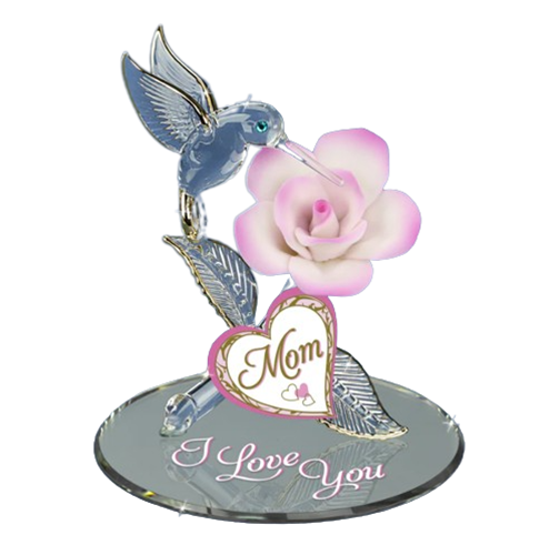 Mothers Day Gift Hummingbird, Grandma's Gift, I Love You Mom, Hummingbird Figurine, Crystals Hummingbird, Gift Ideas