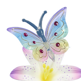 Handmade Butterfly & Lavender Lily Figurine, Mother's Gift, Home Décor