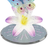 Handmade Butterfly & Lavender Lily Figurine, Mother's Gift, Home Décor