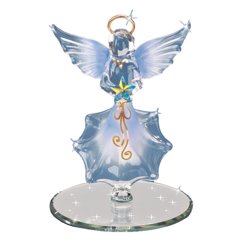 Glass Baron Angel with Star Collectible Figurine