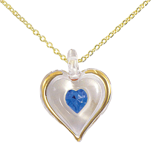 September Birthstone Heart Necklace, Birthstone Gift, September Birthday Gift, Gemstone Necklace, Birthstone Jewelry, Bridesmaid Gift