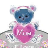 Mothers Day Gift, Bear Gift Figurine for Mom, I Love You Mom, Heart Mom Gift, Handcrafted Figurine, Grandma Gift