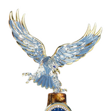 US Air Force Eagle Military Figurine, Handcrafted Glass Eagle, Retirement Gift, Graduation Gift