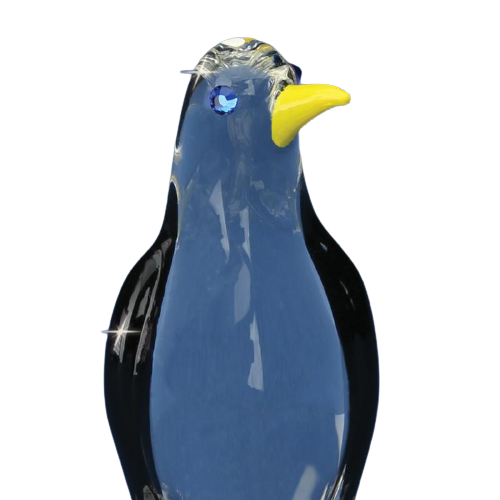 Handcrafted Penguin Figurine, Glass Figurine, Anniversary Gift, Gift For Him, Gift For Her, Home Decor