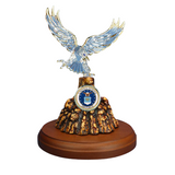 US Air Force Eagle Military Figurine, Handcrafted Glass Eagle, Retirement Gift, Graduation Gift