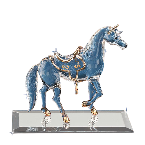 Horse Figurines, Handcrafted Glass Sculptures, Home Decoration, Gift Ideas