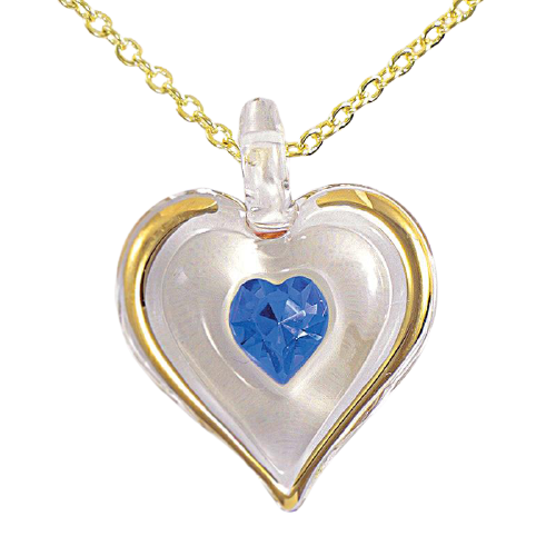 September Birthstone Heart Necklace, Birthstone Gift, September Birthday Gift, Gemstone Necklace, Birthstone Jewelry, Bridesmaid Gift