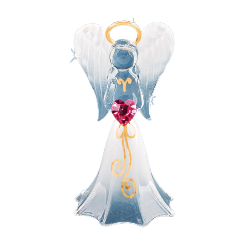 White Angel Statue, Crystals Angel, Glass Angel Figurine, Glass Angel Gift, Christmas Gift
