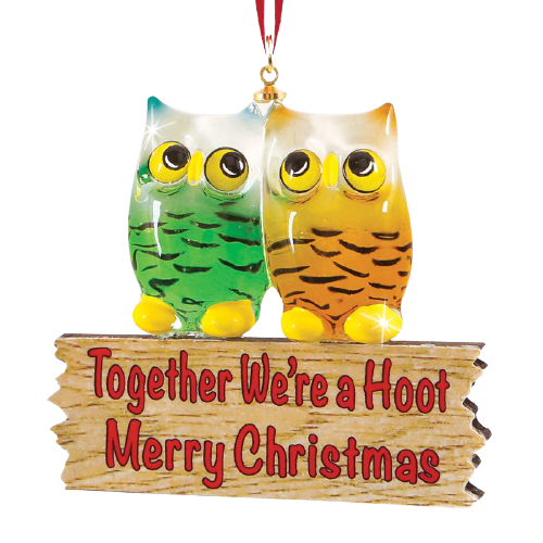 Owls Christmas Ornaments, Glass Christmas Tree Decor, Owl Home Decor, Holiday Tree Decor, Christmas Gift for Her