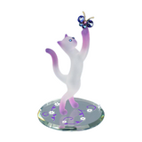 Princess Cat & Butterfly, Pink Cat Figurine, Cat Gift Statue, Home Décor, Cat Lovers Gift, Collectible Figurine