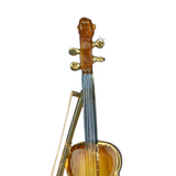 Gold Violin Figurine, Handcrafted Glass Violin, Home Decoration, Gift Ideas, Gift for Music Lovers